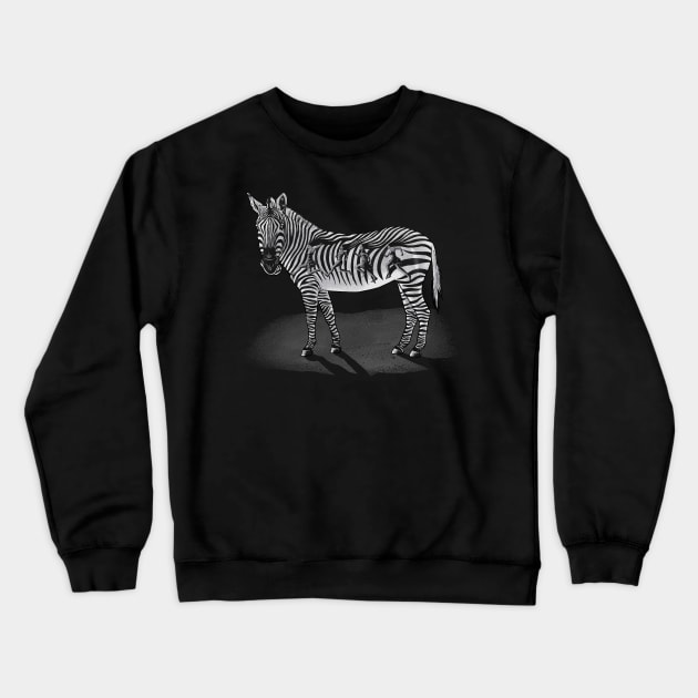 Zebra stripes hair Crewneck Sweatshirt by barmalisiRTB